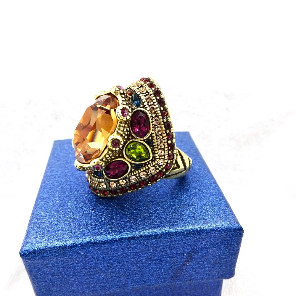 HEIDI DAUS Thai Princess Mogul Ring Sz See Picture